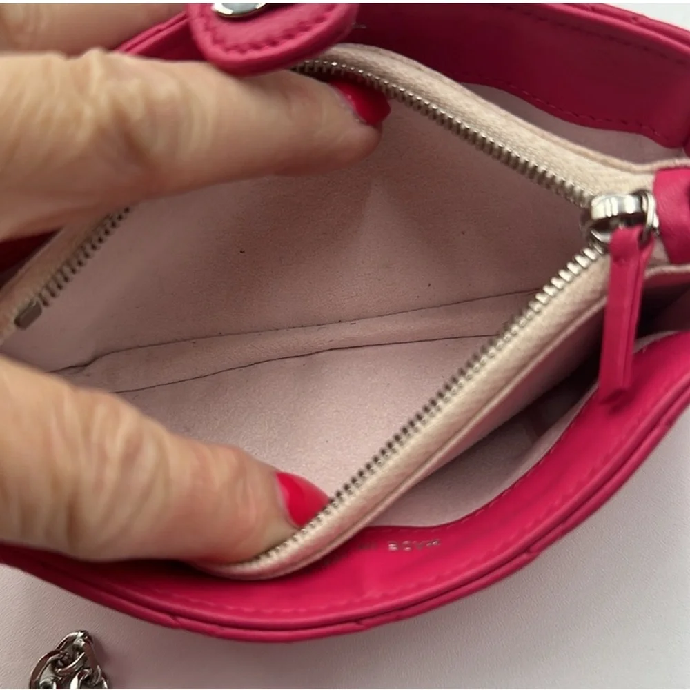 CHANEL Matelasse Lambskin Quilted Mini Clutch with chain and SUEDE DUST BAG - Picture 5 of 9